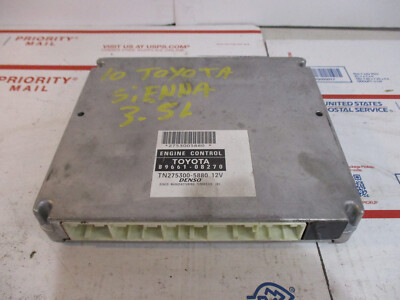    2010 SIENNA ECM ENGINE CONTROL MODULE COMPUTER PCM ECU POWER UNIT 3.5L