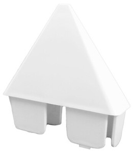 Vinyl Picket Fence Post Cap Single Pointed White Vinyl Fence Post Caps Sharp Ebay