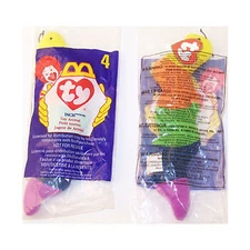 TY McDonald's Teenie Beanie - #4 INCH the Worm (1998) (5 inch) - New in bag
