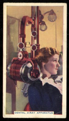Tabakkarte, Godfrey Phillips, MECHANIZED AGE,1936, selbstklebend,Röntgengerät,#30