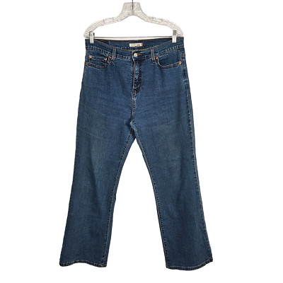 Levi's 512 Jeans Women's 12S (32x29) Blue Denim Perfectly Slimming Bootcut Jeans