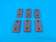 BRITAINS DEETAIL or DSG REPLACEMENT METAL BASES x 6 GREY COLOR HIGH QUALITY
