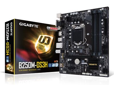 GIGABYTE GA-B250M-DS3H LGA1151 Intel Micro ATX DDR4 Motherboard