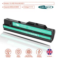 Batteria 11,1 V BTY-S11 BTY-S12 per MSI U90 U100-053LA U100X Advent 4211 4212