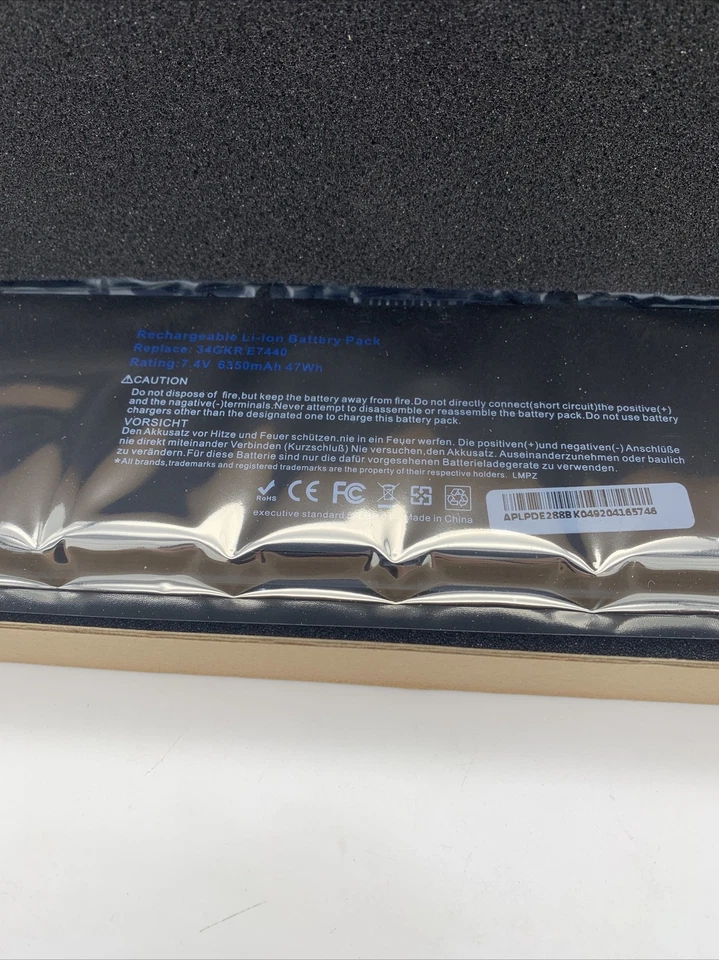 Batería de repuesto para portátil LDE288 para batería Dell de 7,4 voltios de polímero de litio para computadora portátil Foto 2 de 4