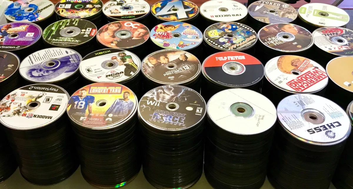 Bulk DVDs, CDs & Discs