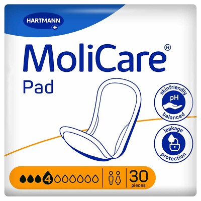 MoliCare Pad 4 Tropfen Inkontinenzeinlagen (24x30Stk = 720  Stück) - 4 Kartons