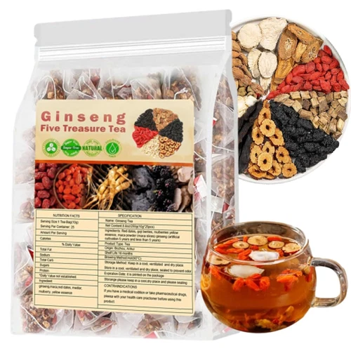 Ginseng Five Treasure Tea -Kidney Wubao Healthy Kidney Tea Organica Formula - Bild 1 von 6
