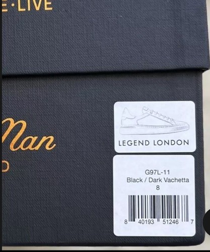 Sneakers Good Man Brand Legend London nere Vachetta scure Italia pelle uomo 8 - Foto 7 di 9