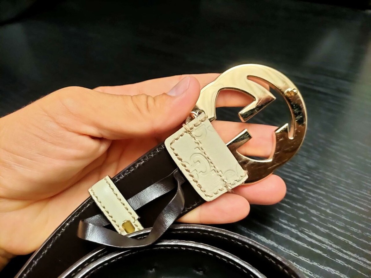 Gucci Leather Belt Size 85 | eBay