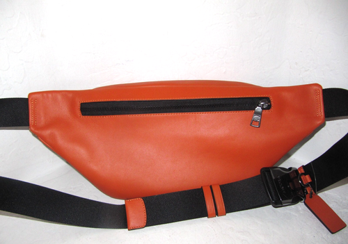 Bolso Cinturón Coach CAJ77 Corredor Especia Naranja Cuero Tostado Firma Nuevo con Etiquetas $350 - Imagen 4 de 8