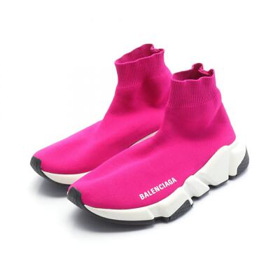 BALENCIAGA SPEED TRAINER sneakers Shoes Fabric Pink Used