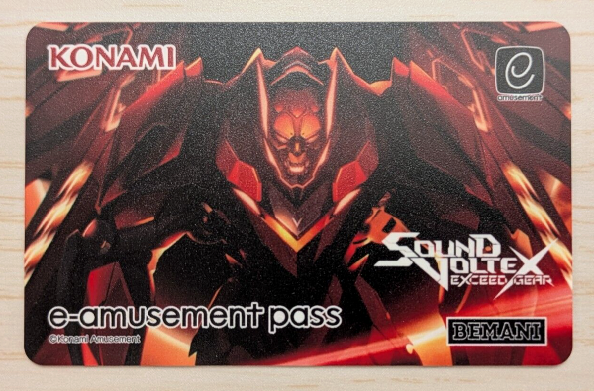 NEW SOUND VOLTEX e-amusement pass ニアノア SDV サウンド