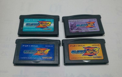 GBA Rockman Zero Megaman 1 & 2 & 3 & 4 Set Nintendo Gameboy Advance Japan Import
