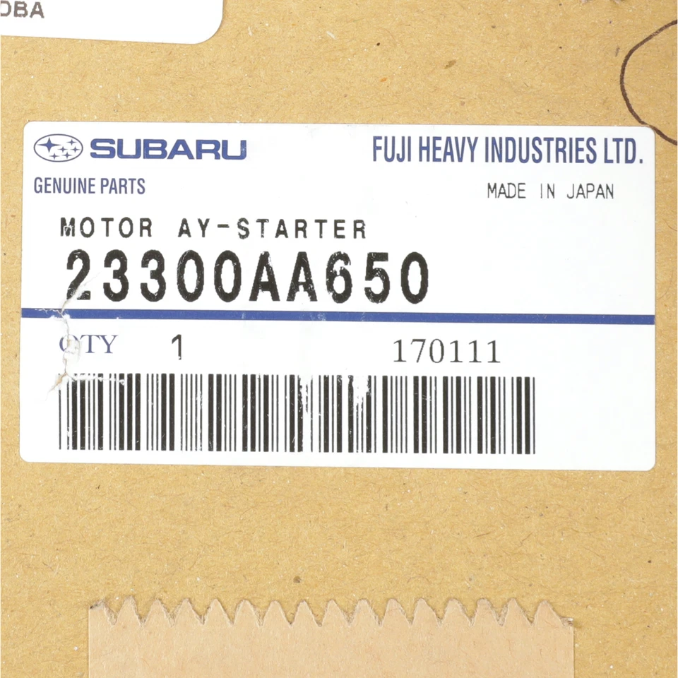 Nuevo conjunto de motor de arranque OEM 2008-2021 Subaru Impreza WRX STI 2,5 L 23300AA650 Foto 4 de 4