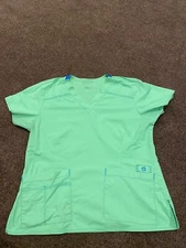SOLID COLORED SCRUB TOPS BARELY WORN, SOME BRAND NEW