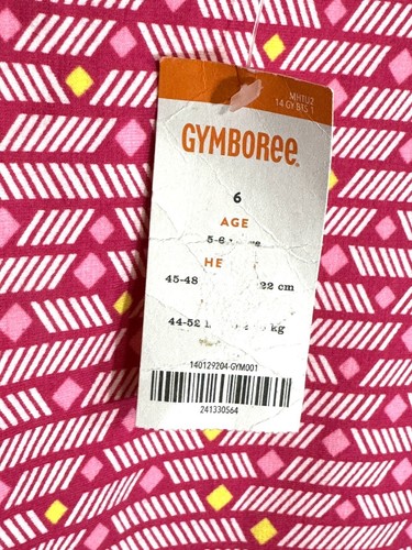 GYMBOREE Bright Ideas Pink Diamond Print Ponte Dress Girl Size 6 NWT - Picture 3 of 9