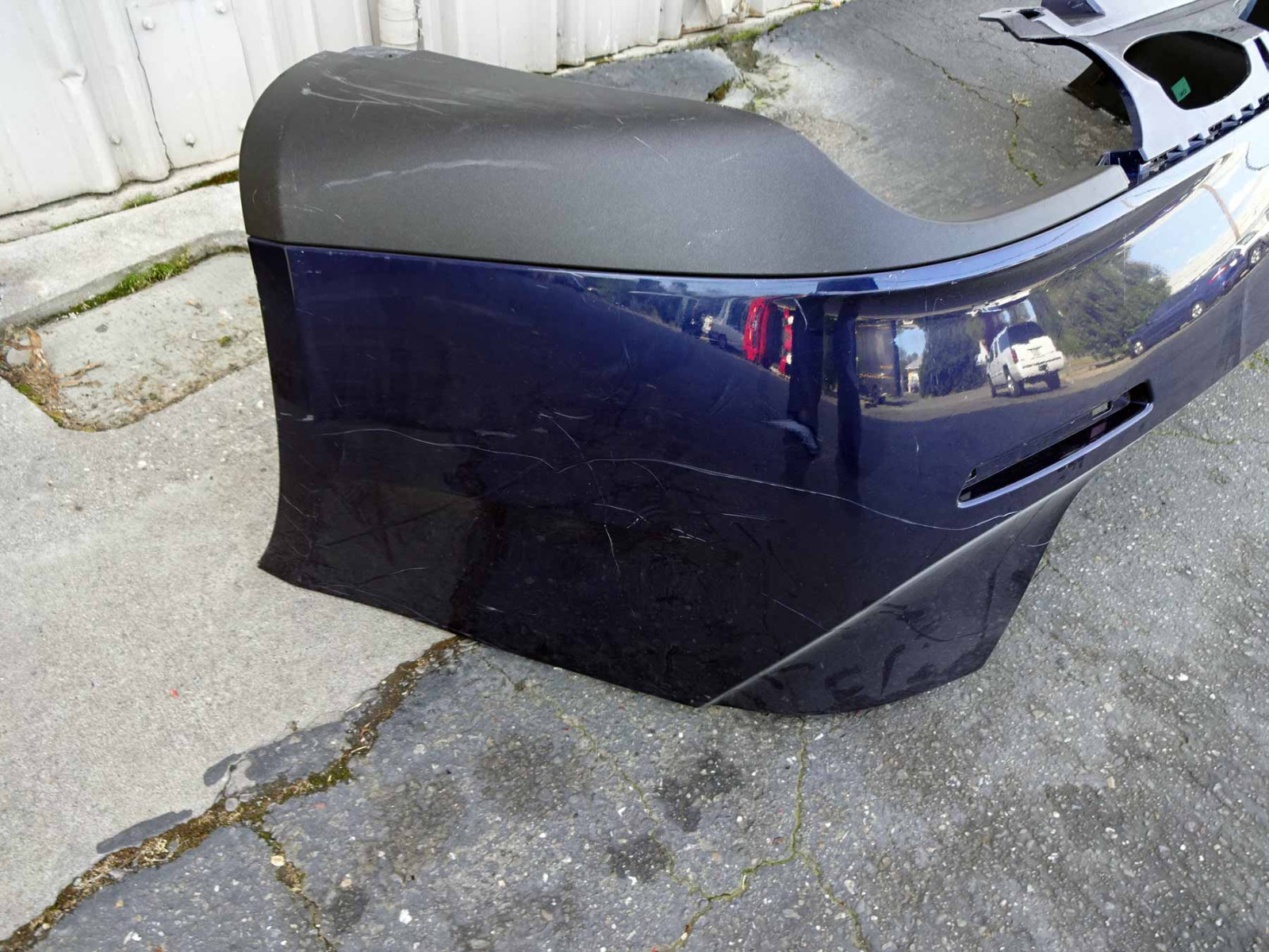 Maserati Ghibli M157 Rear Bumper Dark Blue Damaged Part# 673004365 H