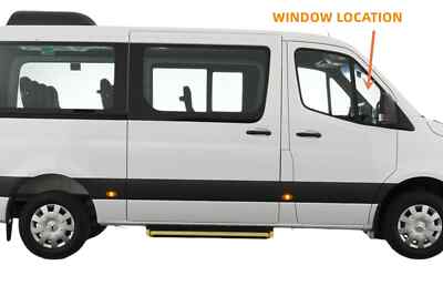 Fits 19-24 Mercedes Benz Sprinter Passenger Right Side Front Vent Window Glass