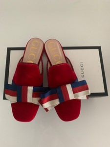 gucci bow slippers