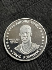 1989 1990 David Robinson NBA Rookie of the Year 1 oz 999 Silver PL 81.00 per troy oz