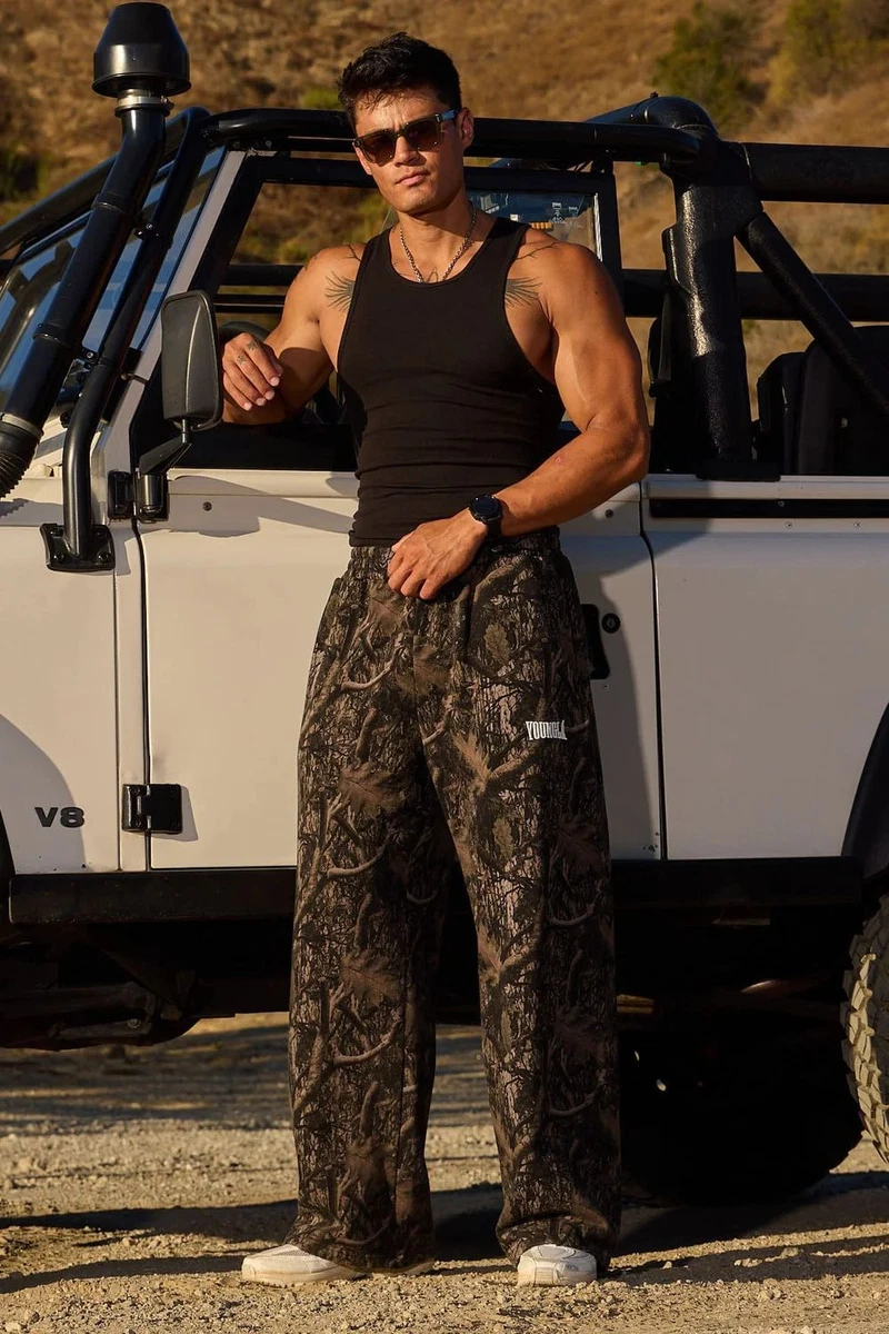 Unisex YoungLA 2133-Tree Camo Baggy Sweats Jogging Comfort