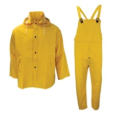 Neese 1600S PVC/Polyester Economy 3 piece Rain Suit, 2XL Safety Yellow