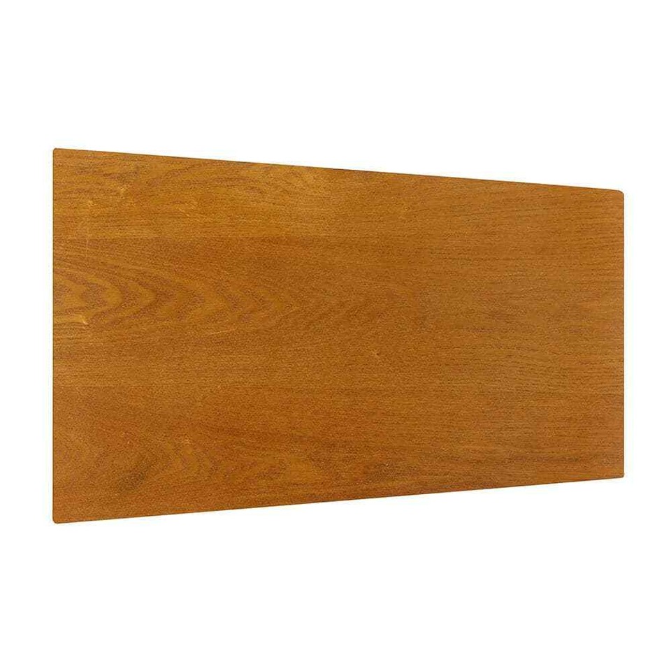 Miller 24 in. H Oak Finish Wedge Wood End Table eBay