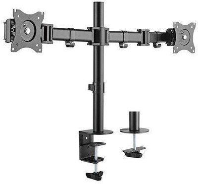 eSTUFF GLB227001 Monitor Desk Mount Dual VESA 75x75 and 100x100, Screen Siz ~E~