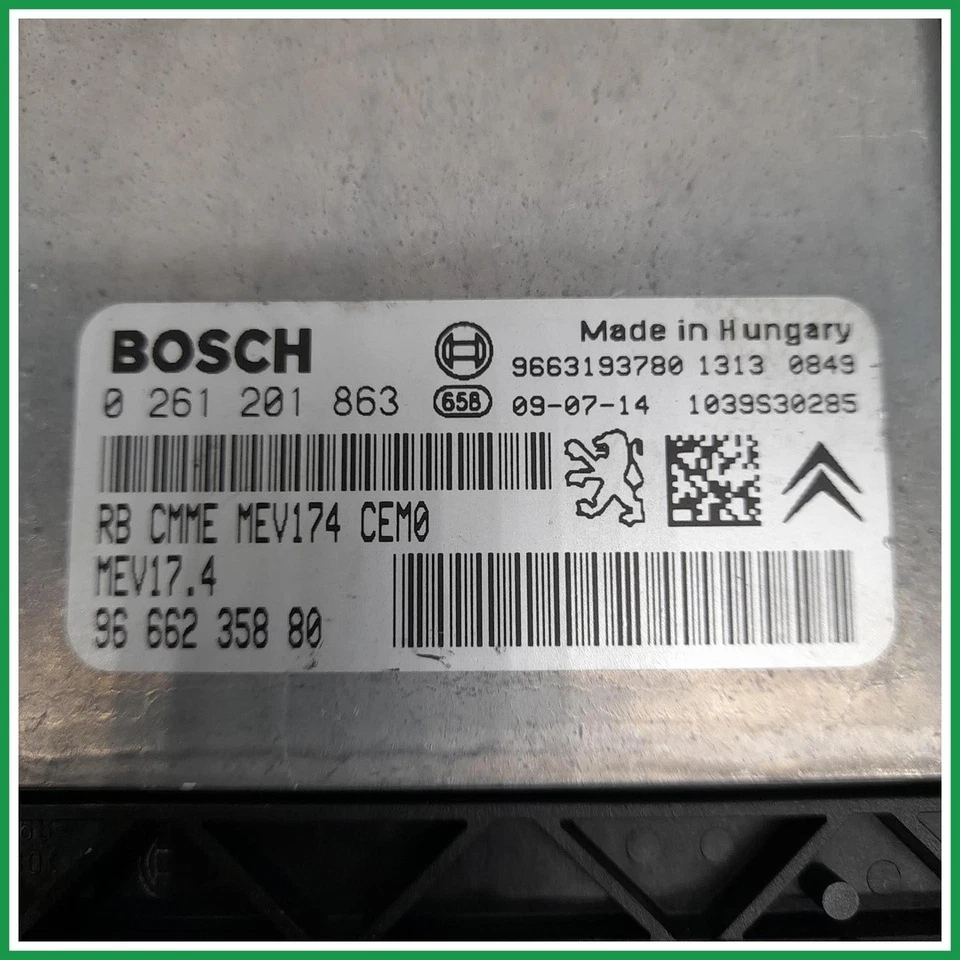 Centralina Motore Iniezione Bosch 0261201863 Peugeot 308 I 9666235880 2007 2011  - Immagine 3 di 4