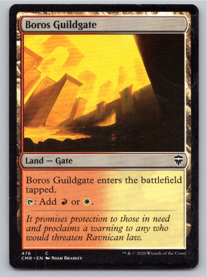2020 MAGIC: THE GATHERING BOROS GUILDGATE COMMANDER LEGENDS 478 C NM A92391