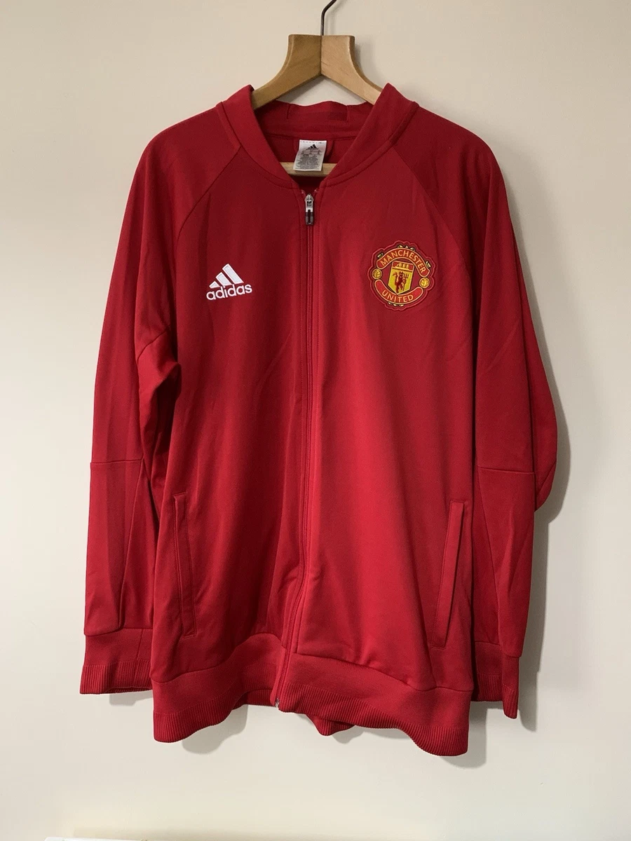 Veste D'entraînement Vintage Manchester United – Homme – Taille M – Rouge