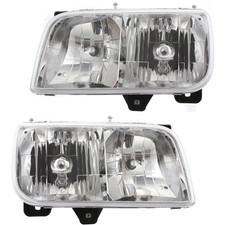 Driver And Passenger Headlights For Gmc Yukon 1992-2000 Halogen W Bulbs Denali