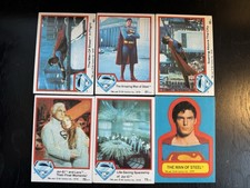 Lot Of 6 1978 Topps Superman The Movie Trading Cards DC COMICS