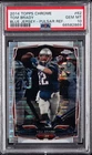 2014 TOPPS CHROME BLUE JERSEY-PULSAR REFRACTOR #62 TOM BRADY PSA 10
