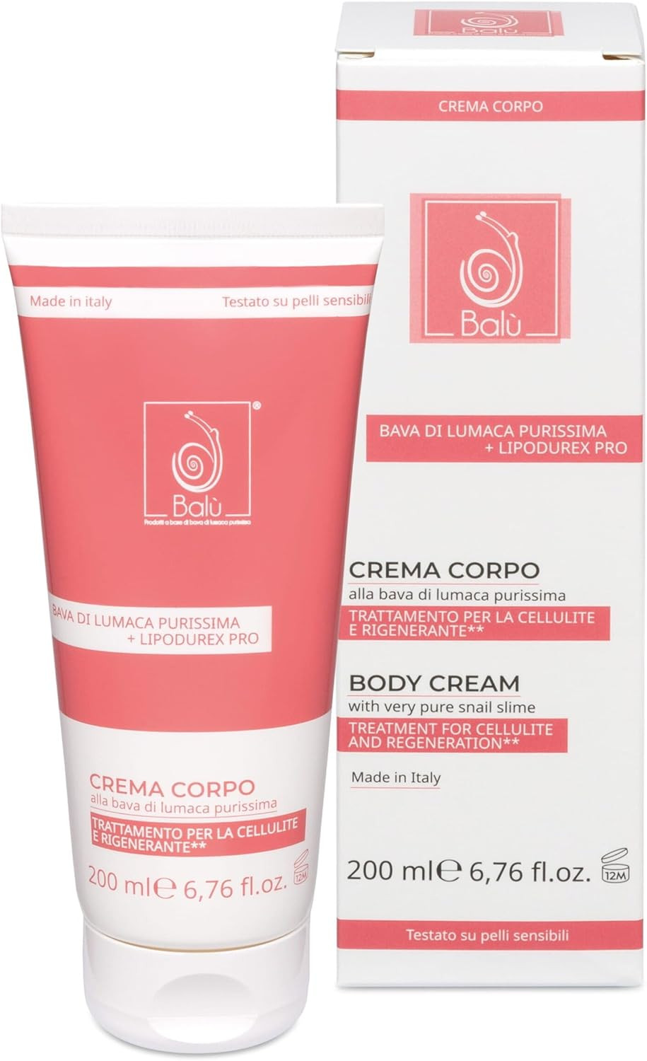 Crema Corpo Bava di Lumaca Purissima Anticellulite Lipodurex PRO 250ml