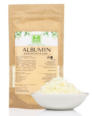 Albumin Pulver 500g  Proteinpulver getrocknetes und pasteurisiertes Eiweißpulver