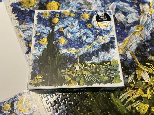 Starry Night Petals Van Gogh Flowers Jigsaw Puzzle 500 Pieces Galison Complete