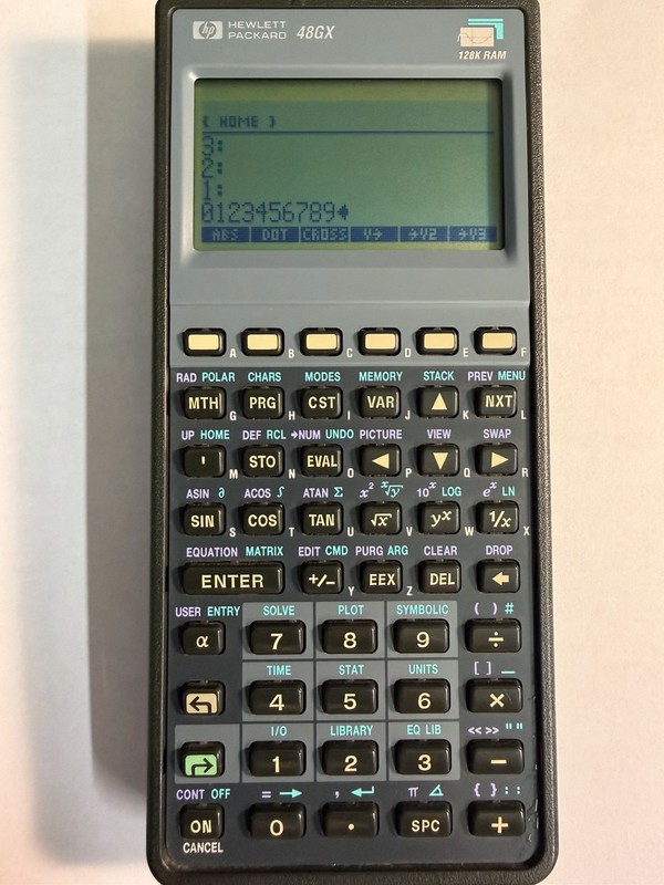 Hewlett Packard HP 48GX 128K Ram Graphing Calculator, Case And Brand New Manual