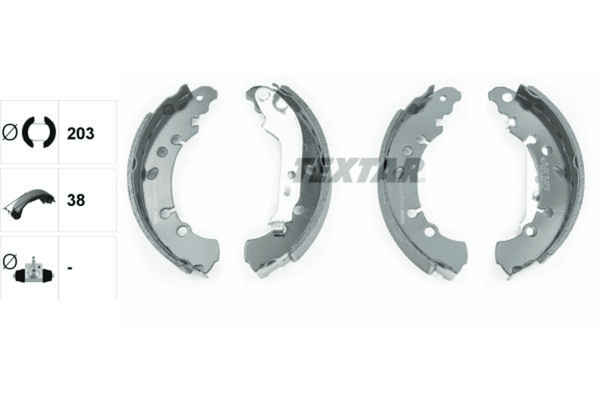 Bremsbackensatz Hinterachse FüR Daihatsu Toyota Charade Viii Aygo X Yaris-image