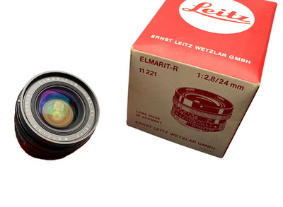 Leica Elmarit-R 24mm f/2,8 + Hood + Box   3-cam, Prod. 1978, Leitz Wetzlar