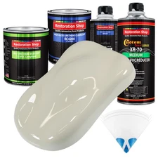 SPINNAKER White Quart Kit Low VOC URETHANE BASECOAT Car Auto Paint Kit