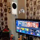 For Xbox Series S Wall Mount Bracket Metal Holder Console Stand White