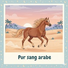 Affiche Poster Cheval Pur Sang Arabe