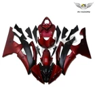 Bolts+ Injection Fairing Matt Red Black Fit for YAMAHA 2008-2016 YZF R6 Plastic