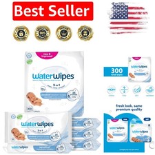Pure  Gentle Baby Wipes - 300 Count, Dermatologically Tested for Newborn Care