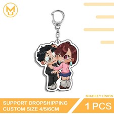 Ayase Momo Waifu Anime Double sided Key Chains for Gifts Parties Crafts