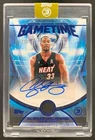 Alonzo Mourning 2025-26 Topps Three Game Time Graphs Auto Blue Heat /15