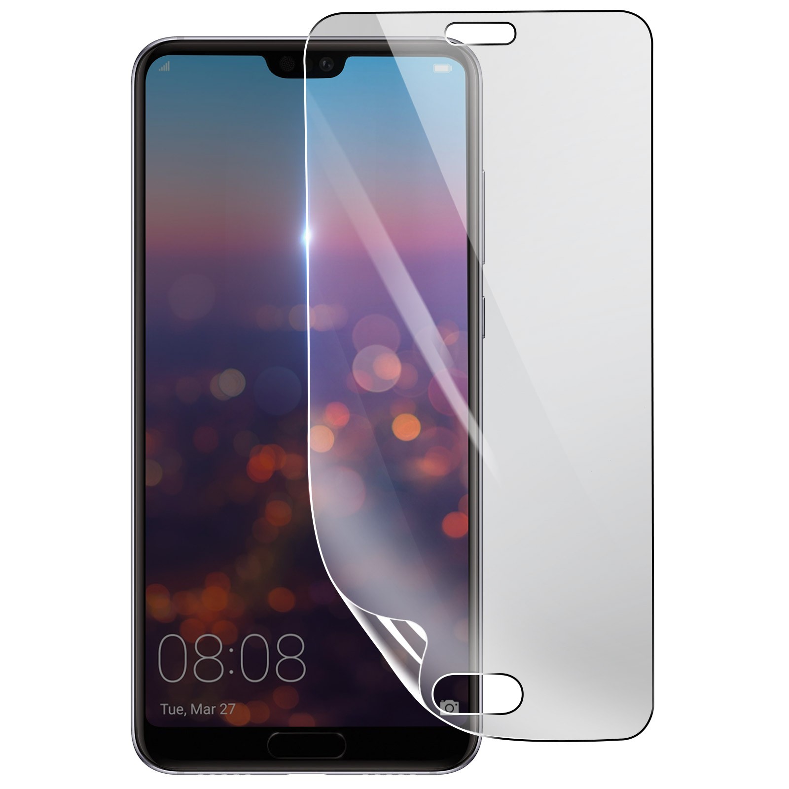 Film protection ecran Huawei P20 Pro antichoc hydrogel premium et transparent