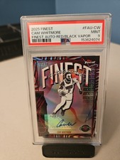 2025-26 Topps Finest - Autographs Cam Whitmore/10  Red/Black Refractor (AU) Psa9
